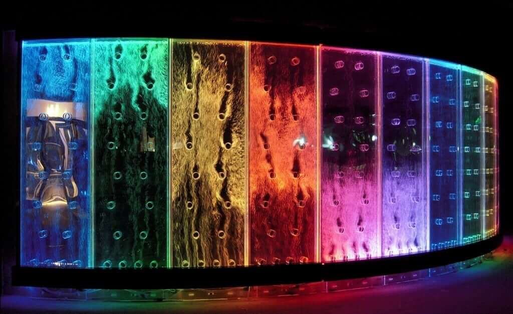 Bubble Wall-Siena Resort Bubble Wall Water Feature-Reno NV -floor Standing Cc