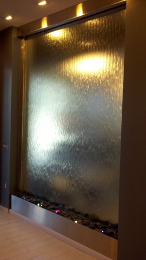 Glass and Stainless Water Wall scaled