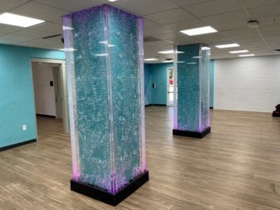 Square Bubble Wall Column for Bell Shoals in Tampa Florida 