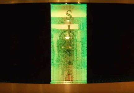 Stainless Steel Waterfall Bubble Wall