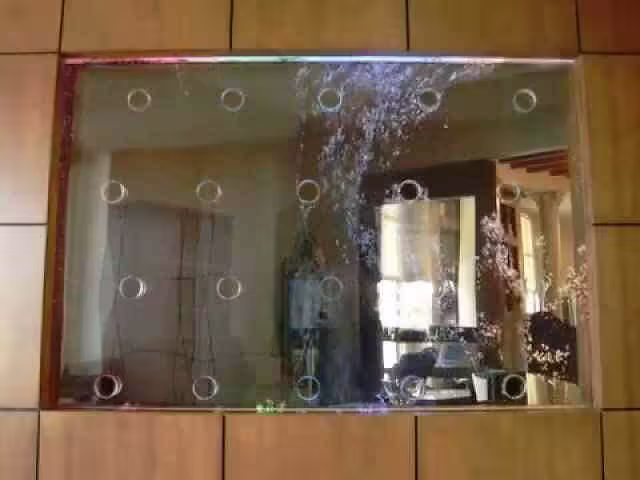Video Custom Bubble Wall Panel-Dancing Bubble Waterfall Built Into Wall! Video Custom Bubble Wall Panel-Dancing Bubble Waterfall Built Into Wall!