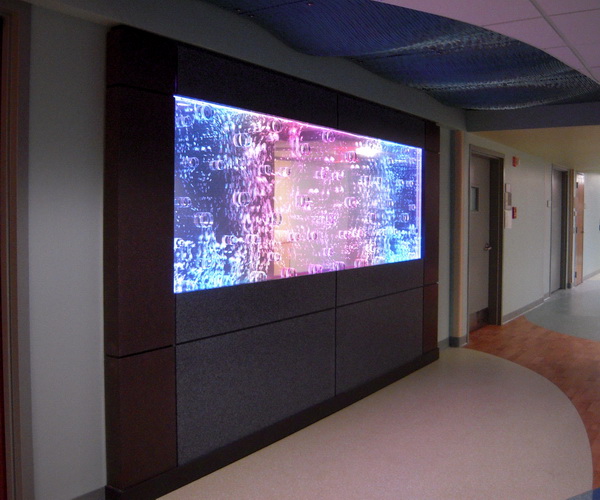 Bubble Wall Edward Hospital Naperville IL Waterpanel Swirling Rod Style 5