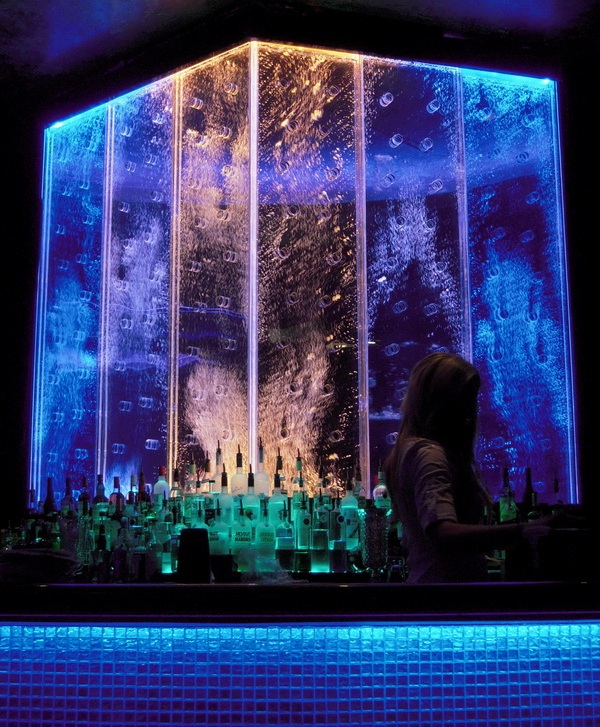 Bubble Wall Houston Motor Club swirling rod bubble wall feature 3