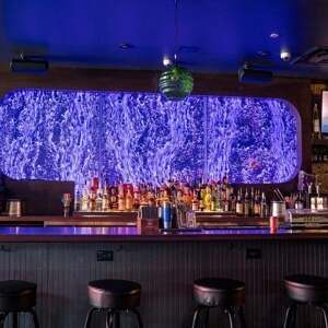 Bubble Wall-Rod Peg Style-Swirley at Courduroy Bar in Las Vegas, Nevada