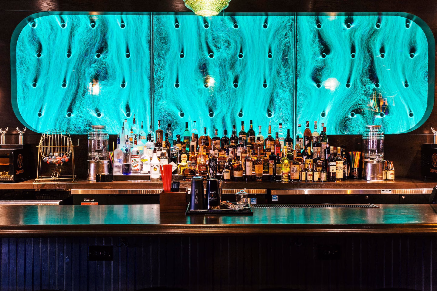 Bubble Wall-Rod Peg Style-Swirley at Courduroy Bar in Las Vegas, Nevada 5 - Image 2