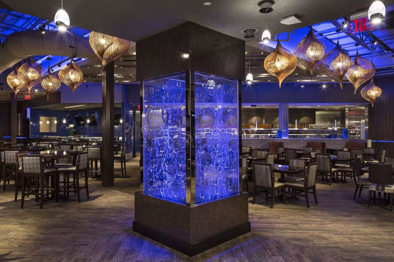 Bubble Wall-Rod Peg Style-Swirley at Kona Grill Winter Park Orlando, Florida Bubble Wall-Rod Peg Style-Swirley at Kona Grill Winter Park Orlando, Florida