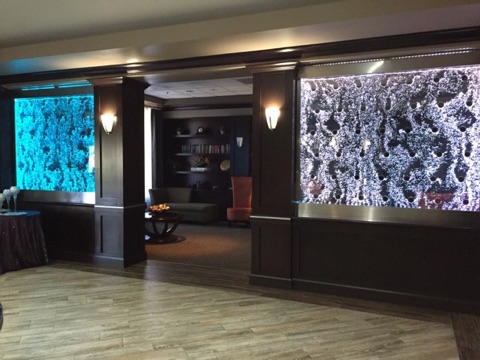 Bubble Wall Swirley Rod Style with Stainless Frame Best Western Dallas