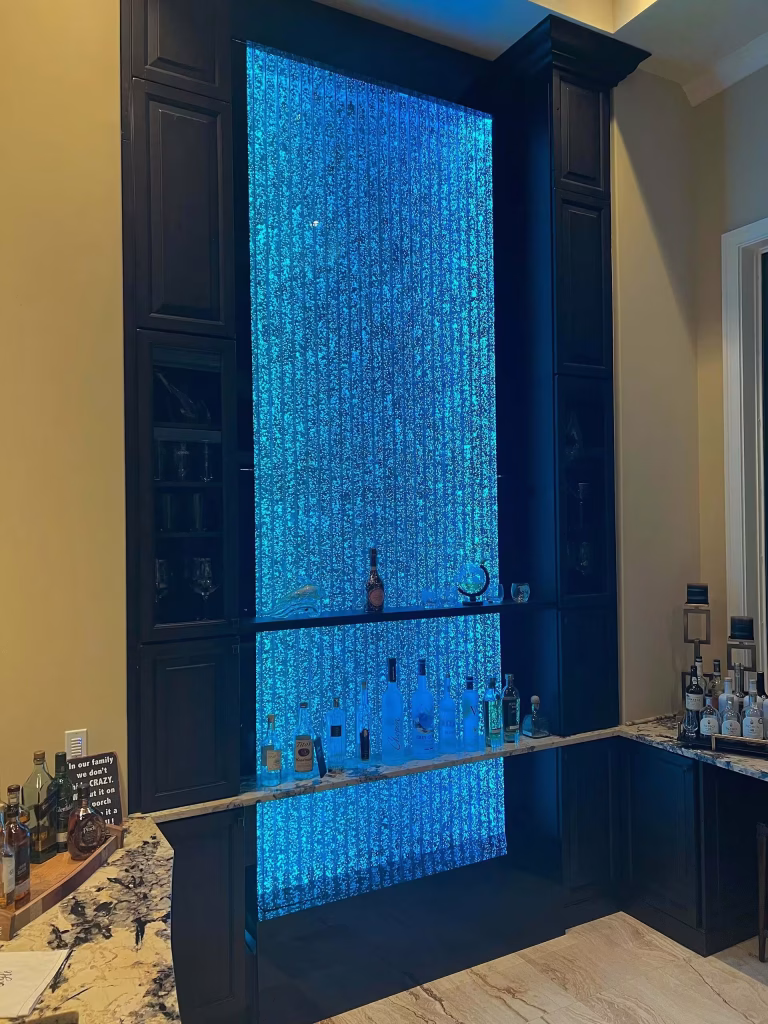 Bubble Wall Vertical Chamber at Home Bar in Palm Coast, Florida Bubble Wall Vertical Chamber at Home Bar in Palm Coast, Florida