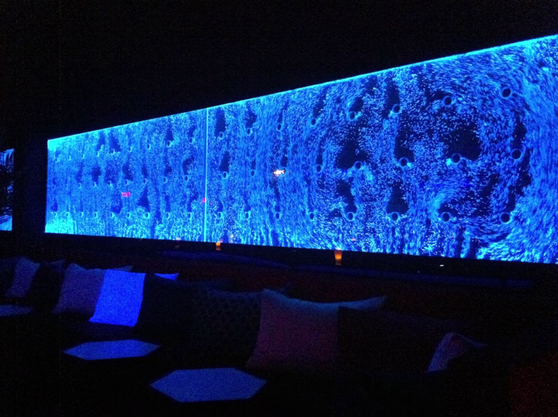 Bubble Wall Water Feature-Aruba Nightclub water feature-World’s Largest Bubble Wall Installation 2 (1)