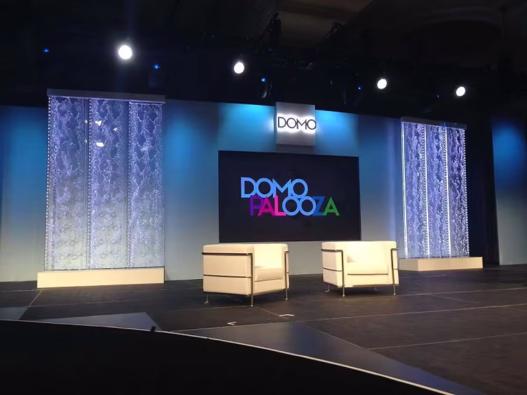 BubbleWalls on Stage for Domo_Palooza_Event BubbleWalls on Stage for Domo_Palooza_Event
