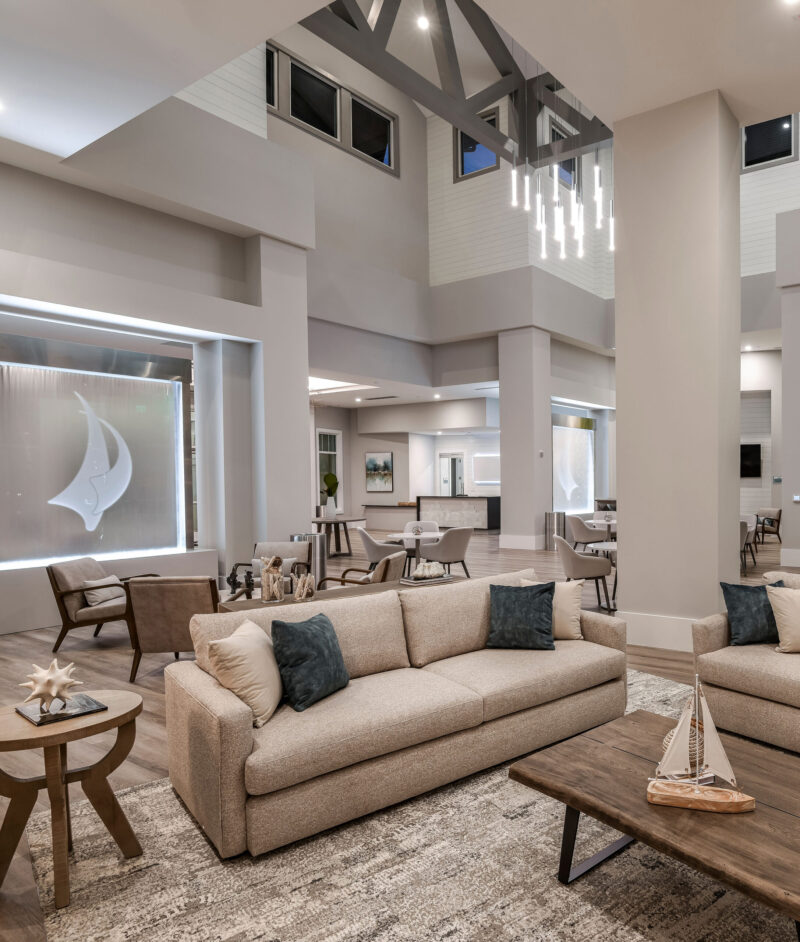 Enclosed Water Wall at Del Webb Bayview Club House in Florida 2 Enclosed Water Wall at Del Webb Bayview Club House in Florida 2