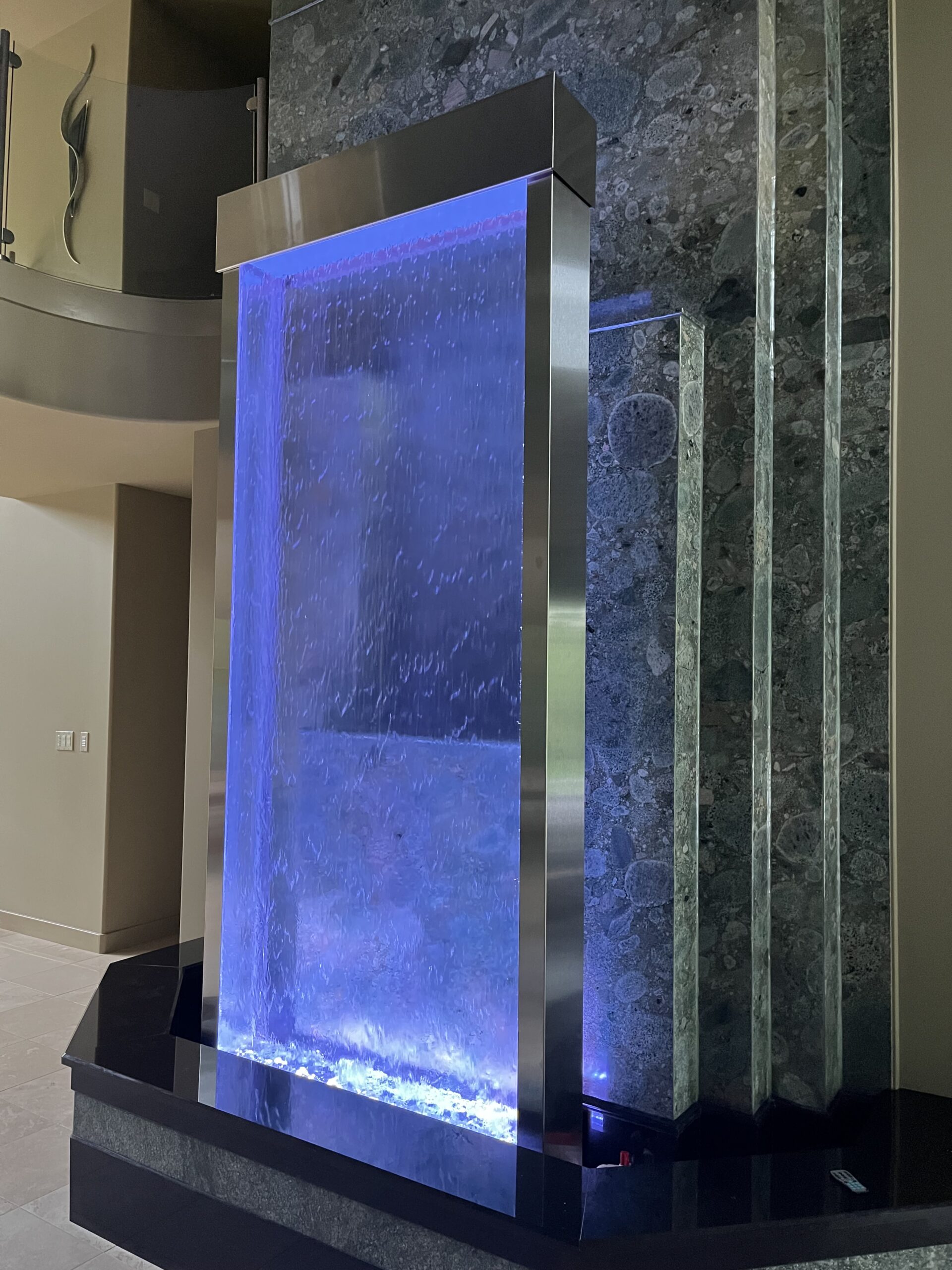 Enclosed Water Wall at Residence in Michigan scaled