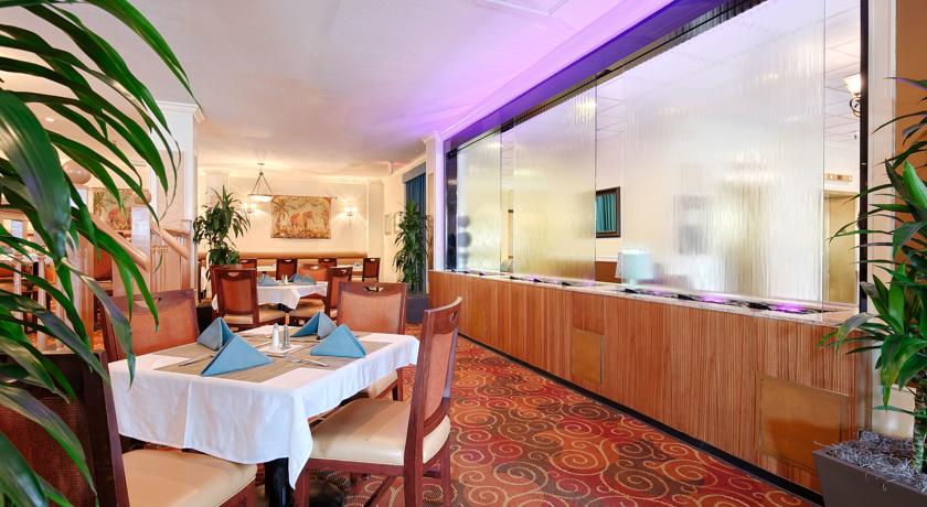 Glass Water Wall Frameless at Best Western Plus Grosvenor San Francisco Airport SFO California 2