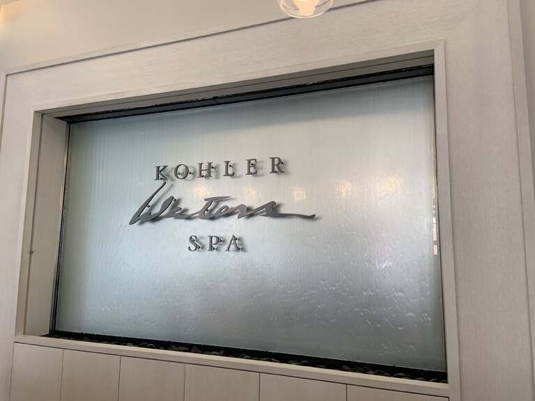 Glass Water Wall-Frameless-at Kohler Waters