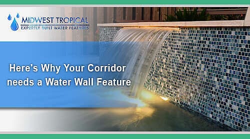 Enhance Your Corridor With A Water Wall By Midwest Tropical