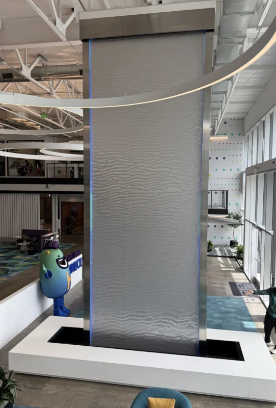 Mesh Water Wall at SPM Consumers Direct in Irvine, California