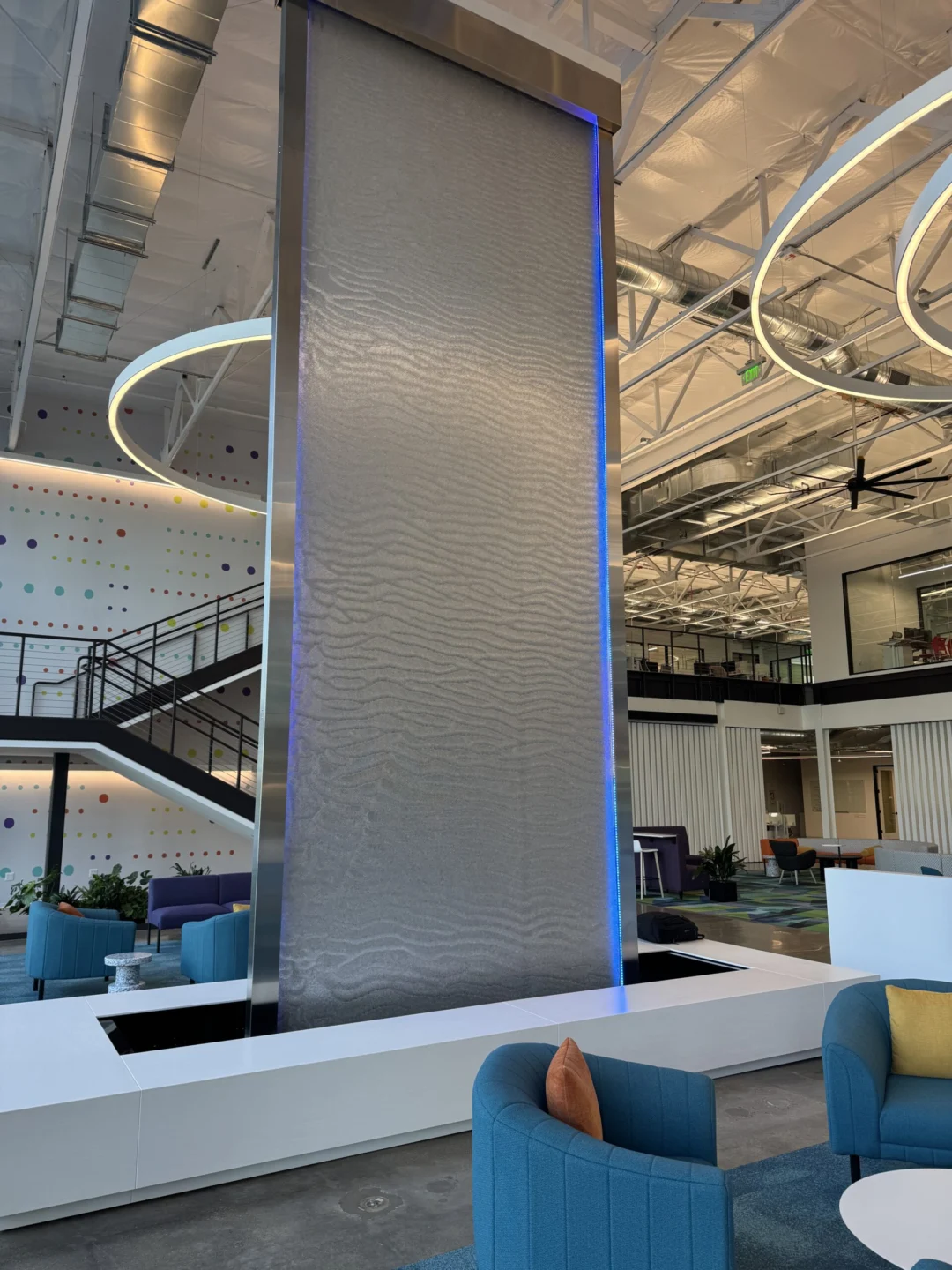 Mesh Water Wall at SPM Consumers Direct in Irvine, California