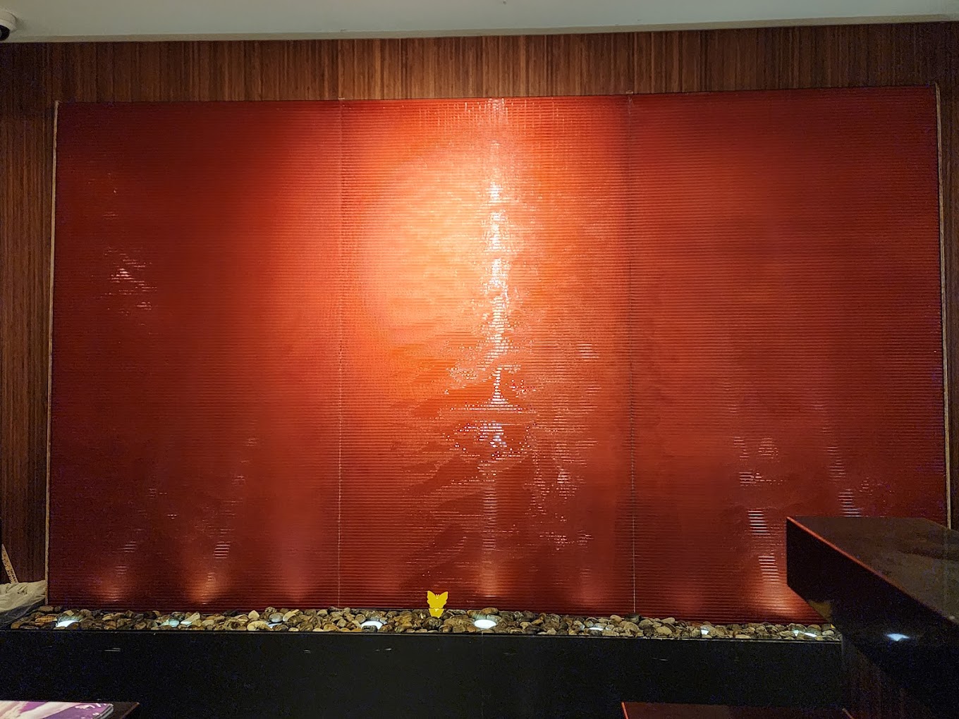 Painted Scored Acrylic Water Wall at Embassy Suites Chevy Chase MAryland 2
