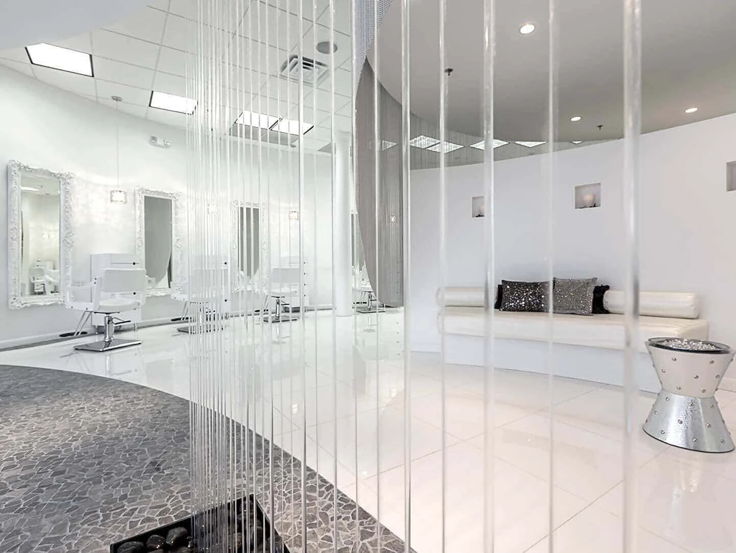 Rain Curtain at Andrew Stefanou Salon & Spa in Connecticut Midwest