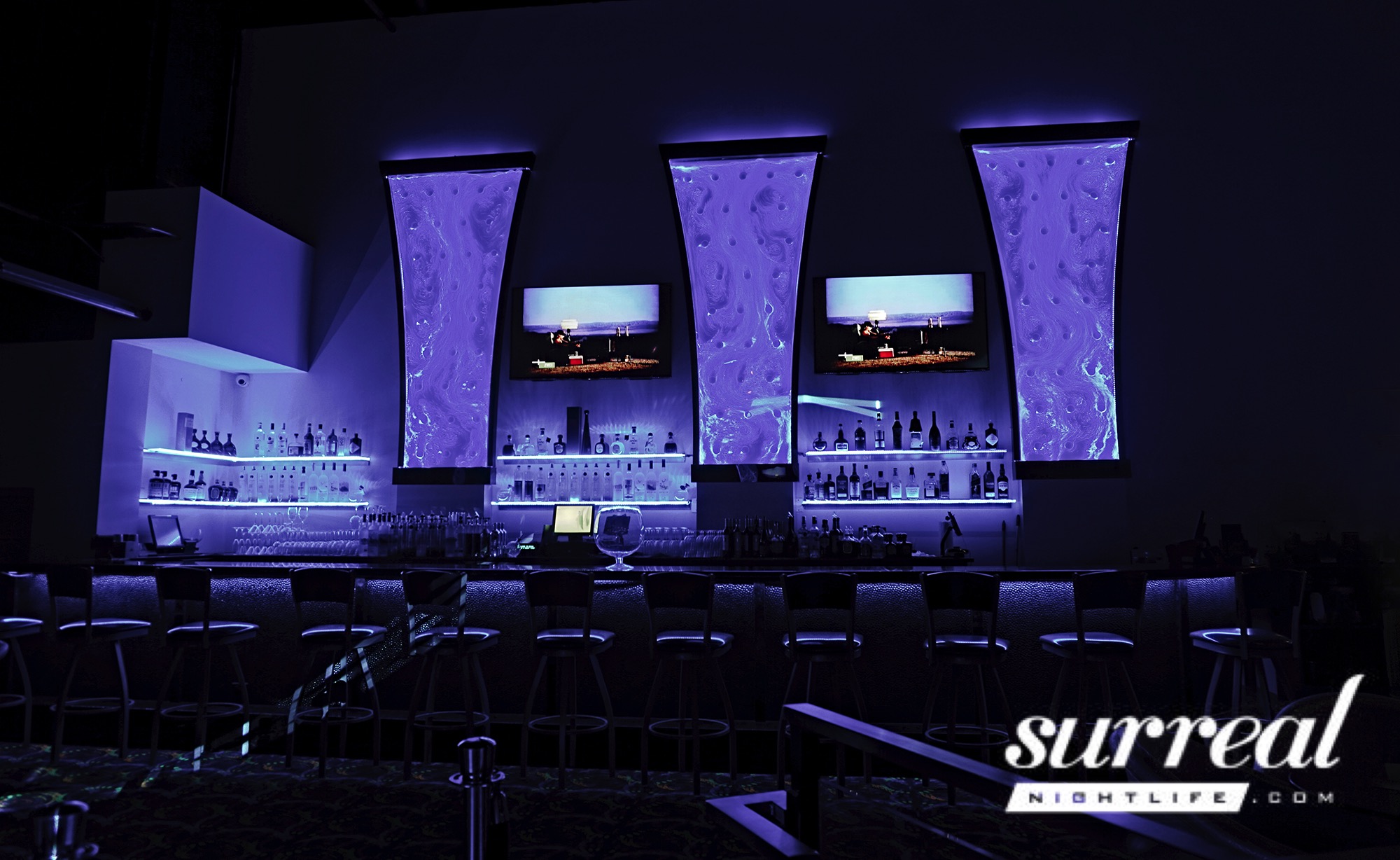 Rod Bubble Wall Swirley Ocean Club Chicago Illinois