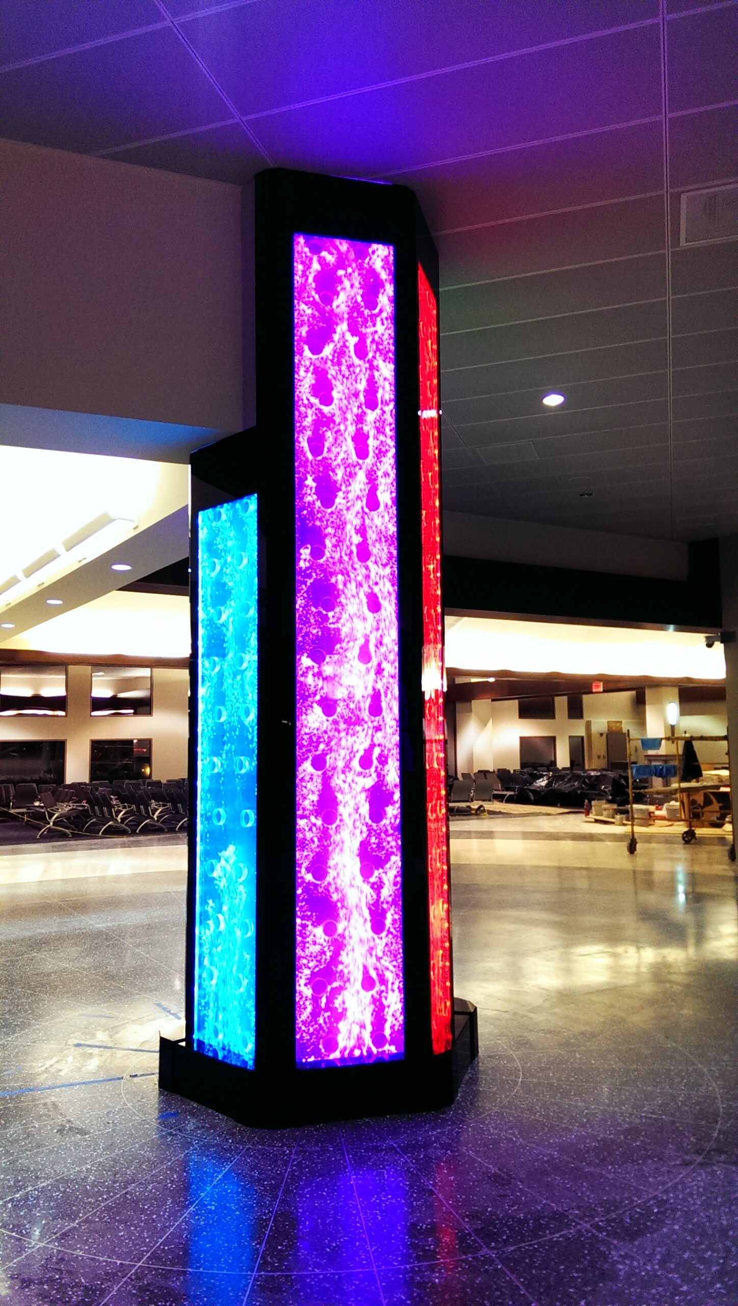 Rod Style Bubble Wall at Mcallen Miller International Airport Terminal Expansion 2 scaled