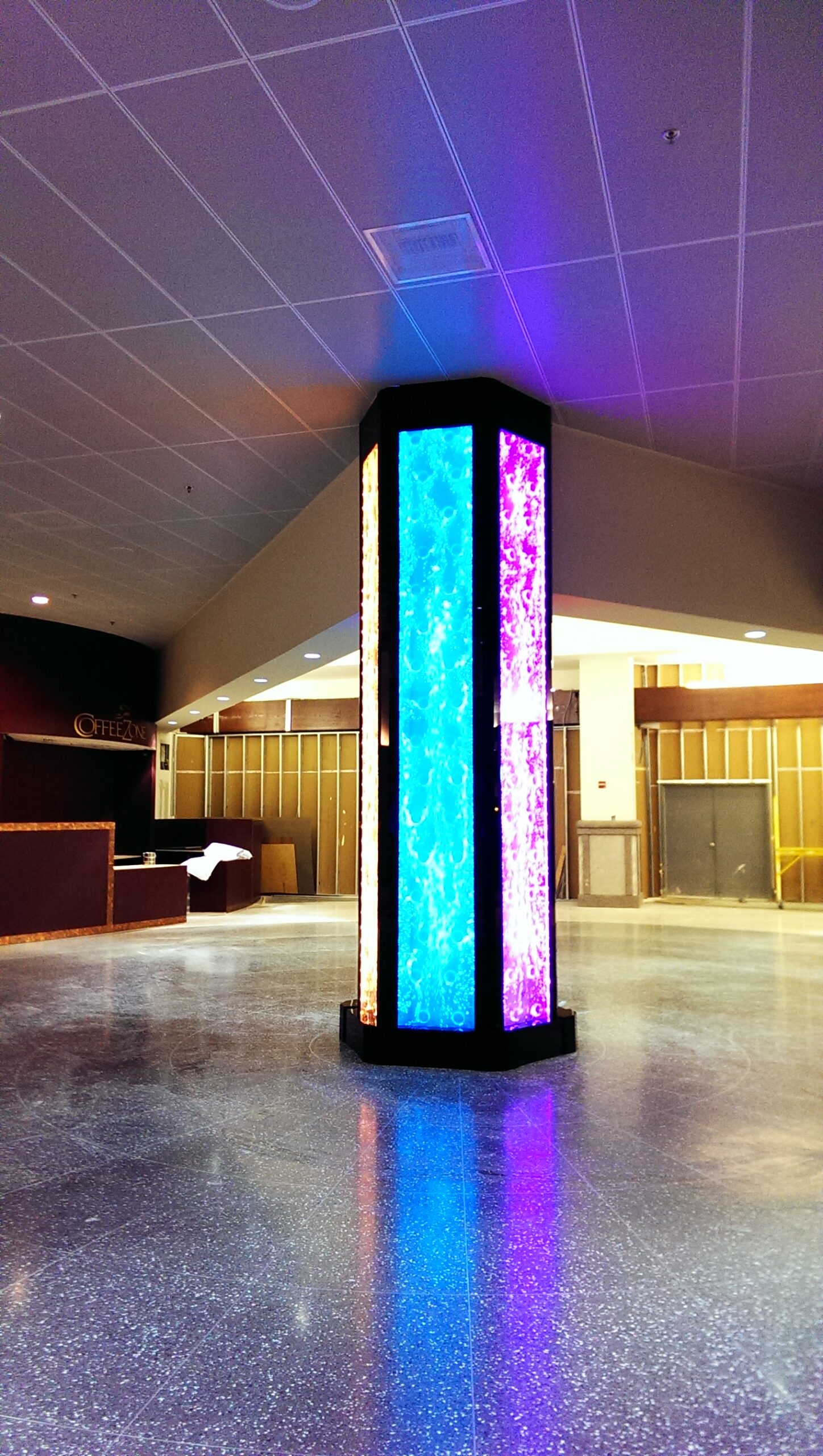 Rod Style Bubble Wall at Mcallen Miller International Airport Terminal Expansion scaled