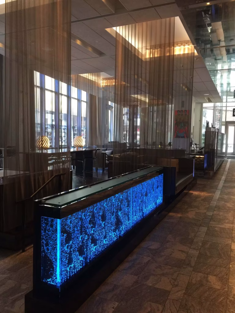 Rod Style Swirley Bubble Wall for W Hotel Boston Rod Style Swirley Bubble Wall for W Hotel Boston