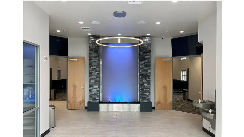 Stainless Mesh Waterfall -- Christian Crossing Academy