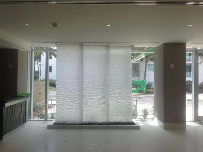 Stainless Mesh Water Wall at Residence Inn