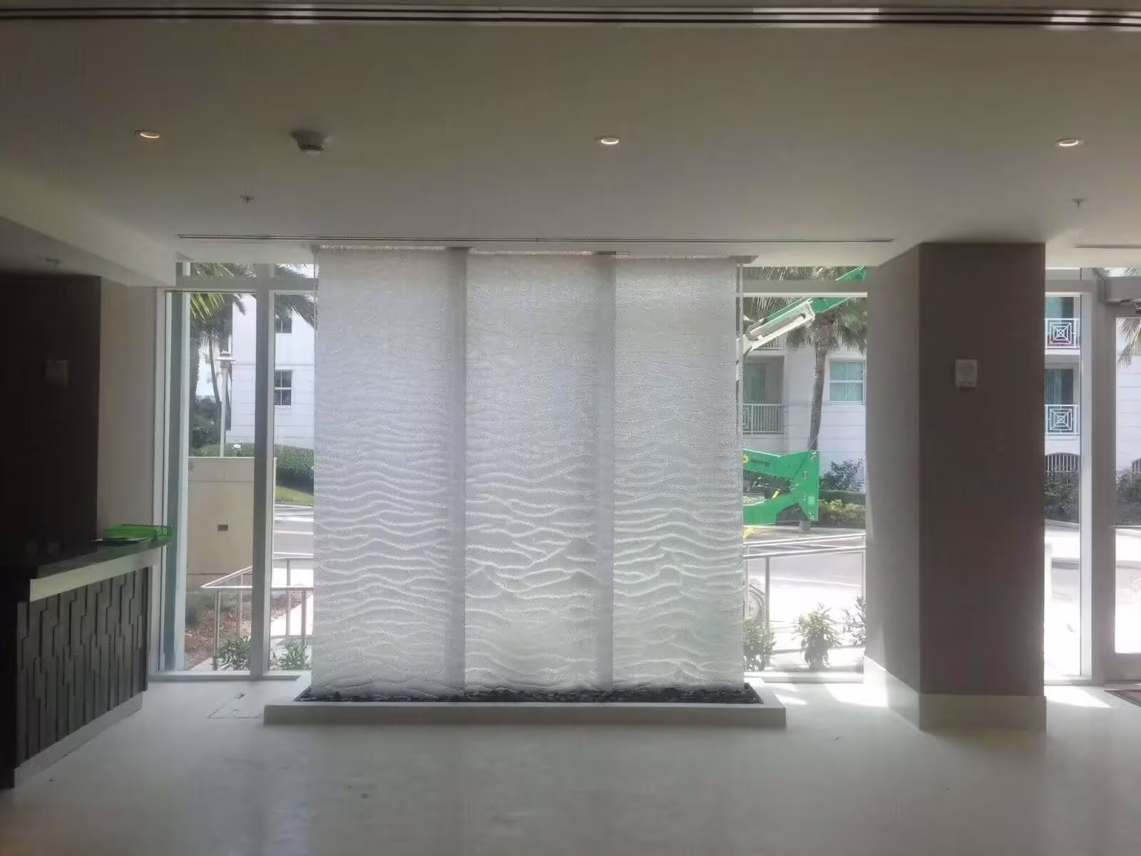 Stainless Mesh Water Wall at Residence Inn