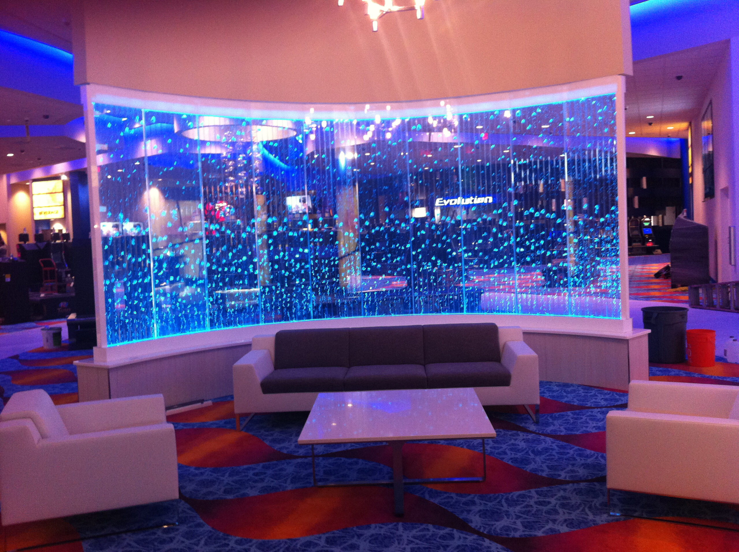 Vertical Chamber Curved Bubble Wall at Omak Casino Resort in Omak WA 6 scaled