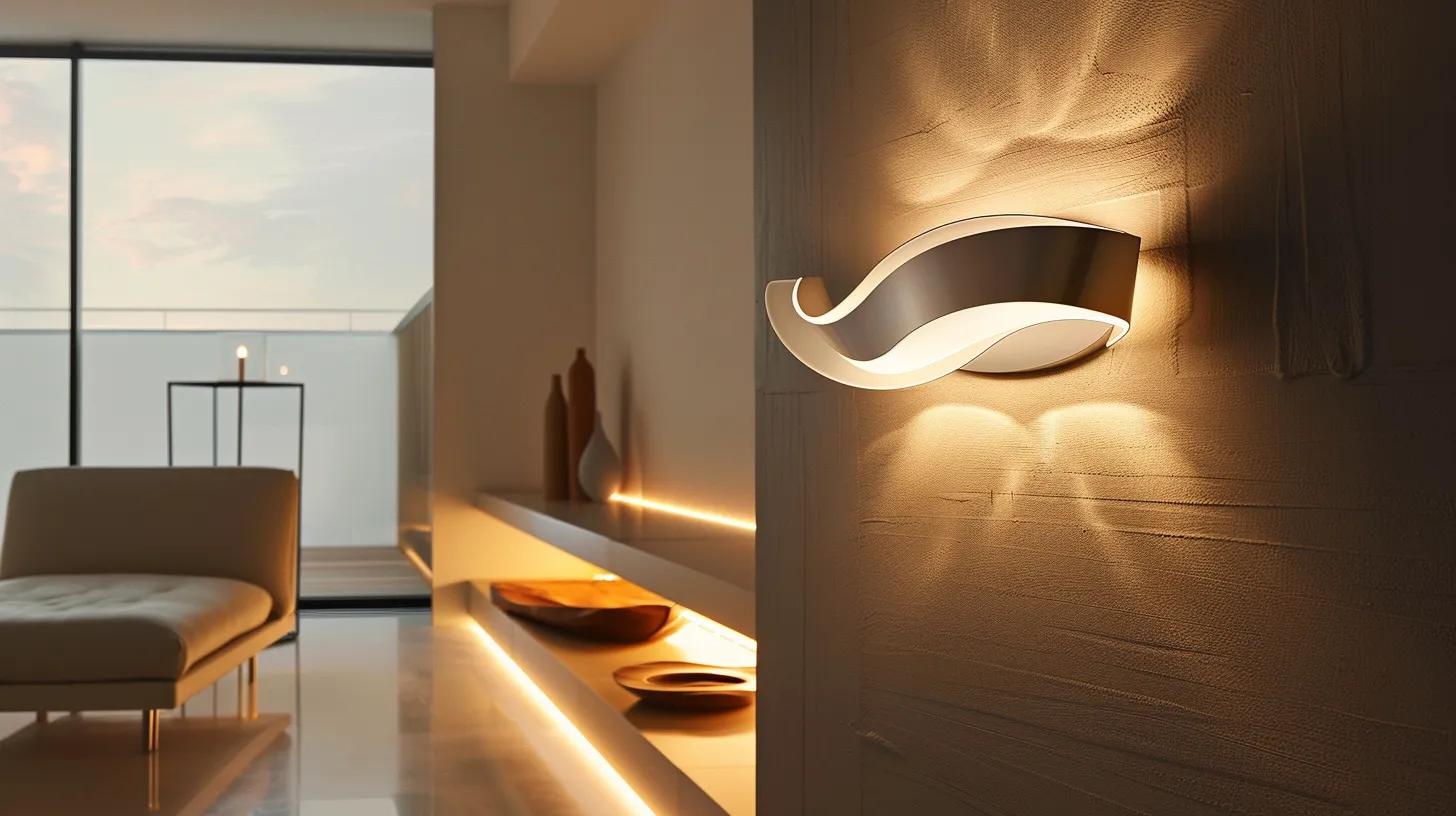 Creating Elegance With a Bubble Wall Sconce 2 a sleek, modern interior features the bubble wall sconce mounted on a minimalist wall, showcasing its elegant curved glass and refined metal frame as it casts intricate light patterns that enhance the surrounding decor.