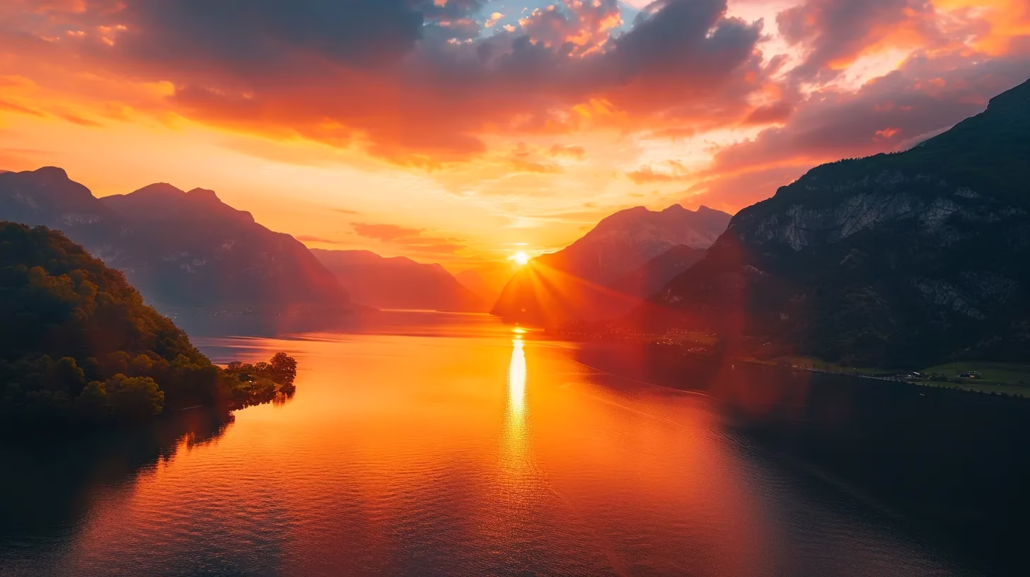 Understanding the Impact of Black Water on Ecosystems 2 a vibrant sunset casts a warm golden glow over a serene lake, where rippling waters reflect the brilliant hues of orange and pink, creating a breathtaking backdrop of nature's tranquility.