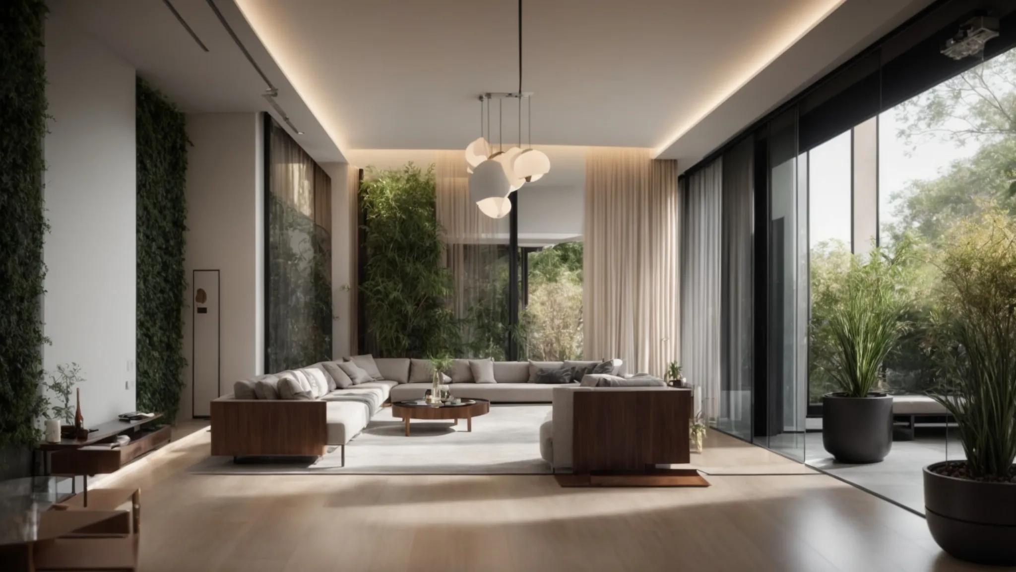 Transform Your Outdoors With a Decorative Waterfall Feature 9 a sleek, modern interior space featuring a striking decorative waterfall as the focal point, seamlessly integrated with artistic design elements and accent lighting that enhance the ambiance, creating a captivating yet tranquil atmosphere.