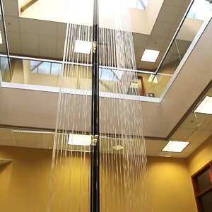 Video Custom Rain Curtain Waterfall-Indoor Lobby Water Feature