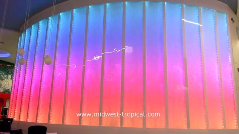 Video Custom Bubble Walls-Lobby Water Wall Feature-Children's Hospital Grand Rapids, Michigan